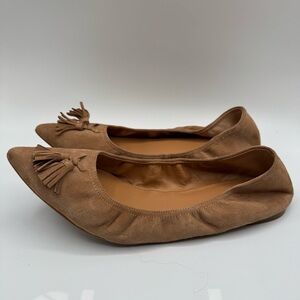 J. Crew Brown Suede Tassel Loafers | Good Used Condition